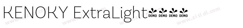 KENOKY ExtraLight字体转换